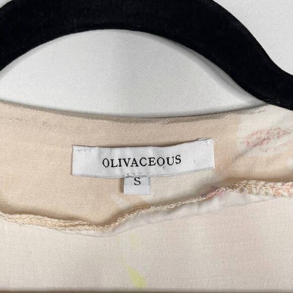 Olivaceous Small S Light Pink Floral Sassy and Sweet Romper Tie Waist Peach - Picture 9 of 12